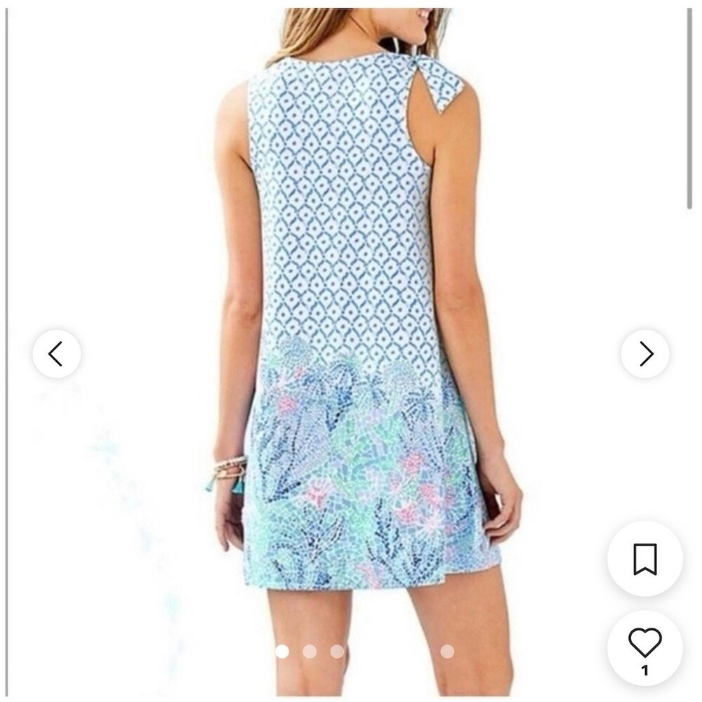 Lilly Pulitzer Luella Dress Womens L Multicolor Floral Shift Swing - Picture 3 of 6